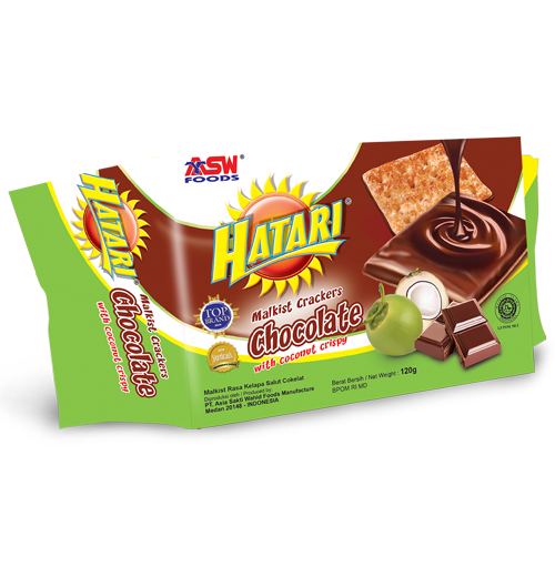 Hatari Malkist Crackers Chocolate with Coconut Crispy 